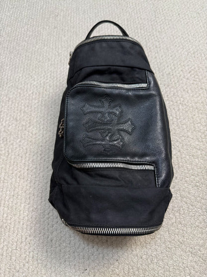 Chrome Hearts Cross Leather Wash Bag