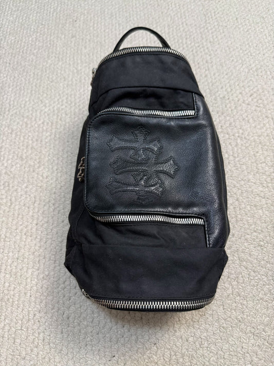 Chrome Hearts Cross Leather Wash Bag