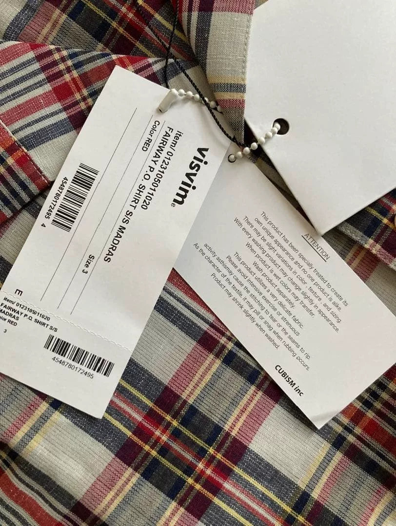 visvim Short-Sleeve Plaid Shirt