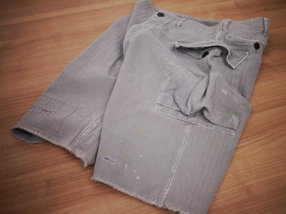 visvim veterans crash shorts in grey