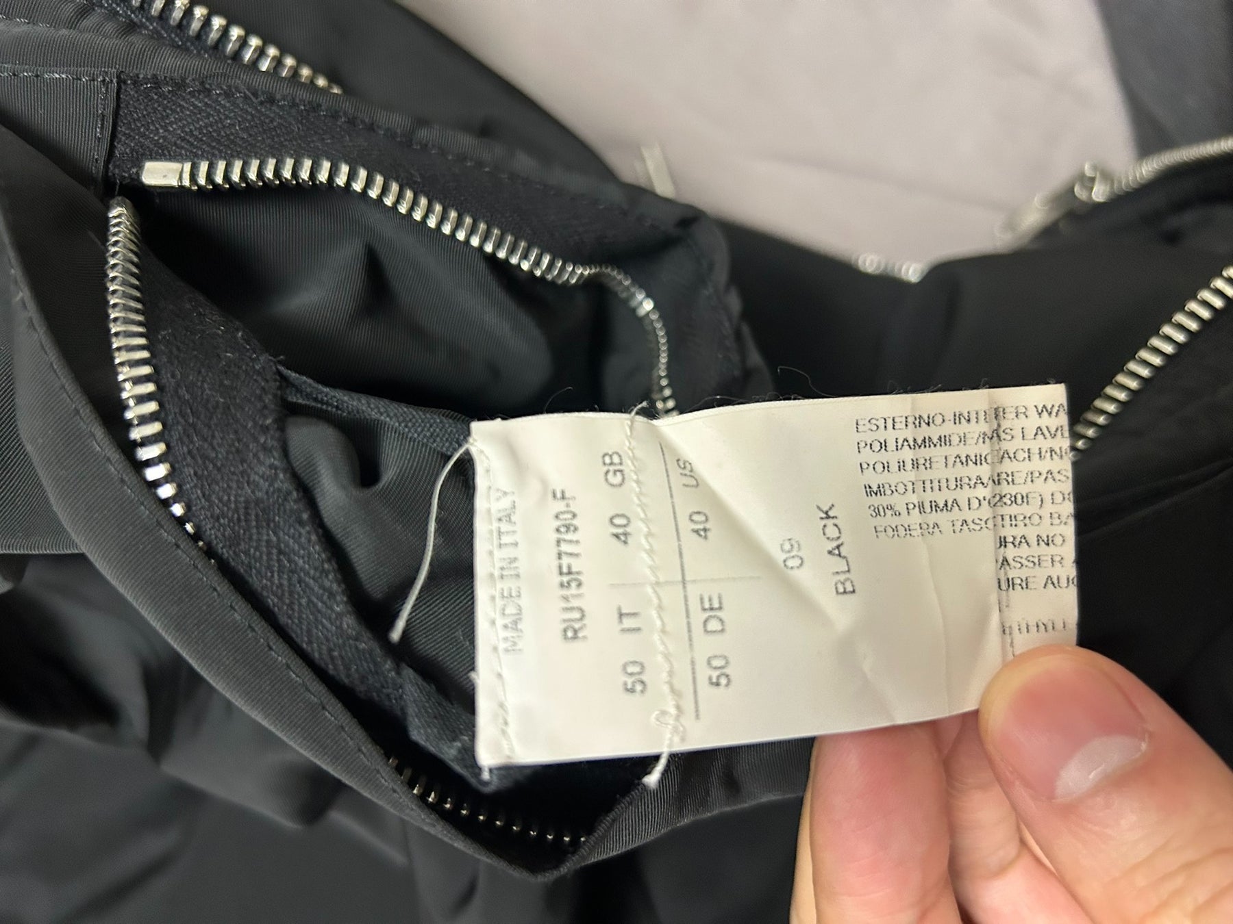 Rick Owens Italian Cotton Jacket