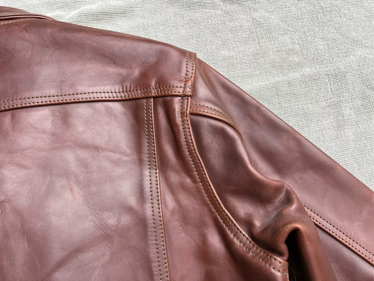Aero Leather Brown Custom Jacket