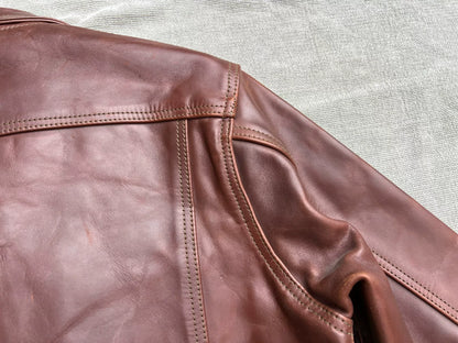 Aero Leather Brown Custom Jacket
