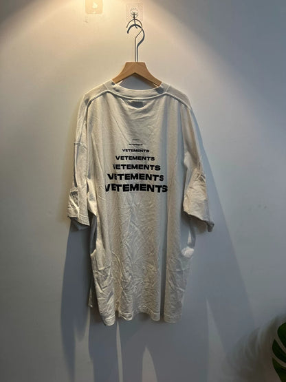 vetements logo short sleeve shirt