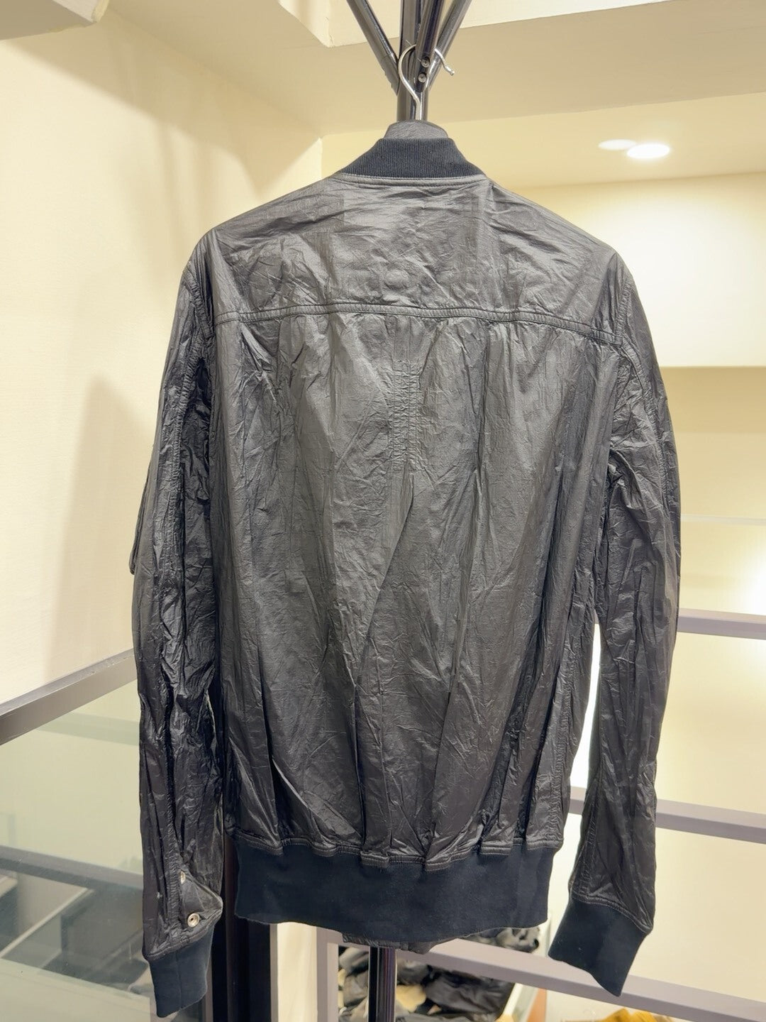 Rick Owens Black Flight Jacket Medium