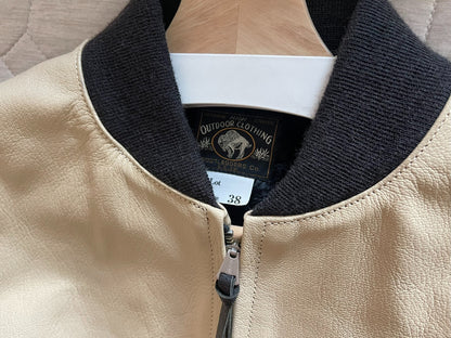 freewheelers skull leather bomber jacket