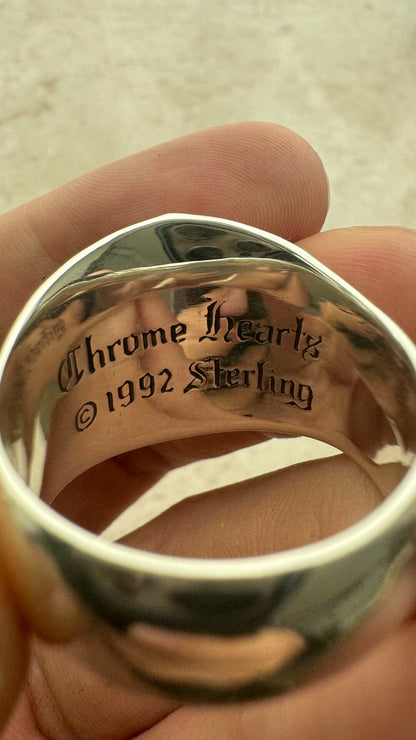 chrome hearts silver guardian keeper ring