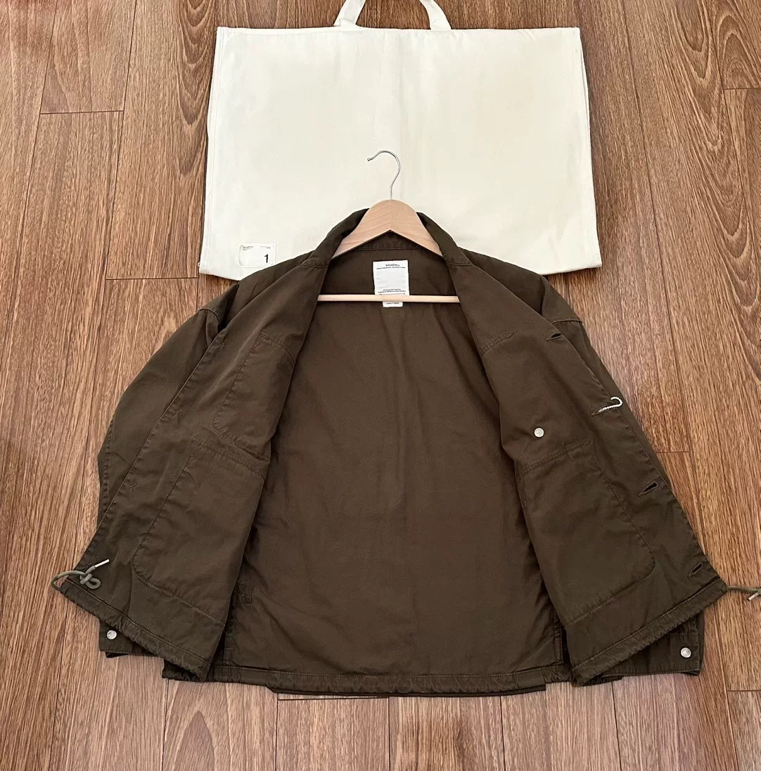 visvim minato hunting jacket special fabric blend