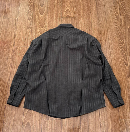 n.hoolywood striped wool shirt size 36