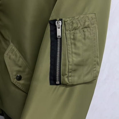 Saint Laurent Green Bomber Jacket