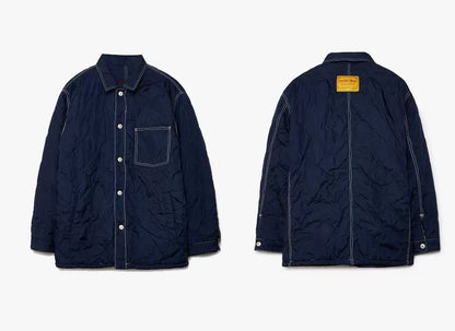 reversible quilt chore coat by levi's red