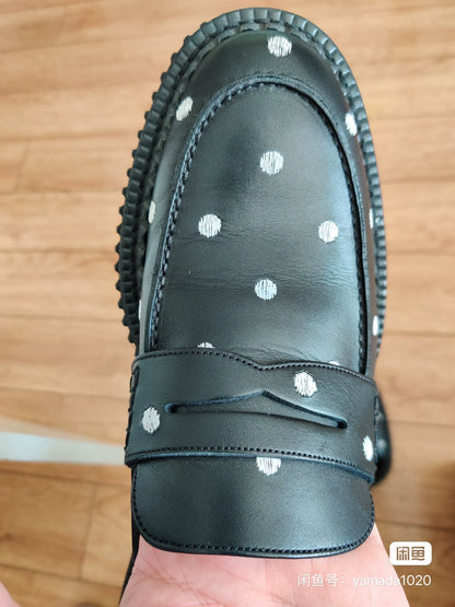 Dior Homme Polka Dot Embroidered Shoes