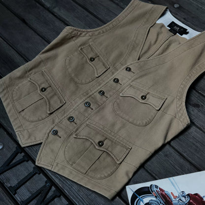 RRL Vintage British Army Beige Vest