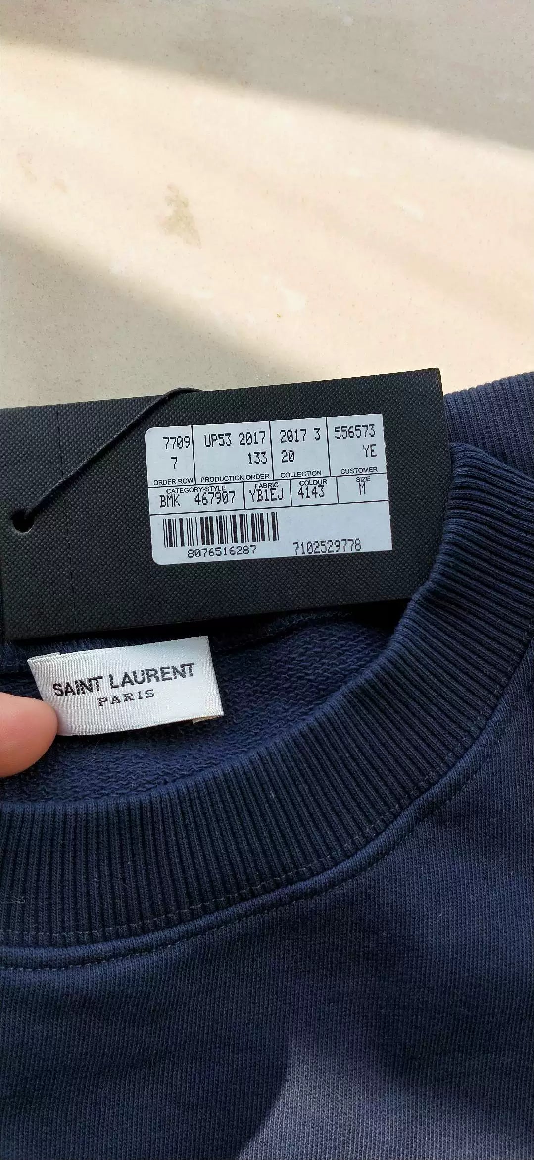 Saint Laurent Men's UNIVERSITE Logo Sweatshirt