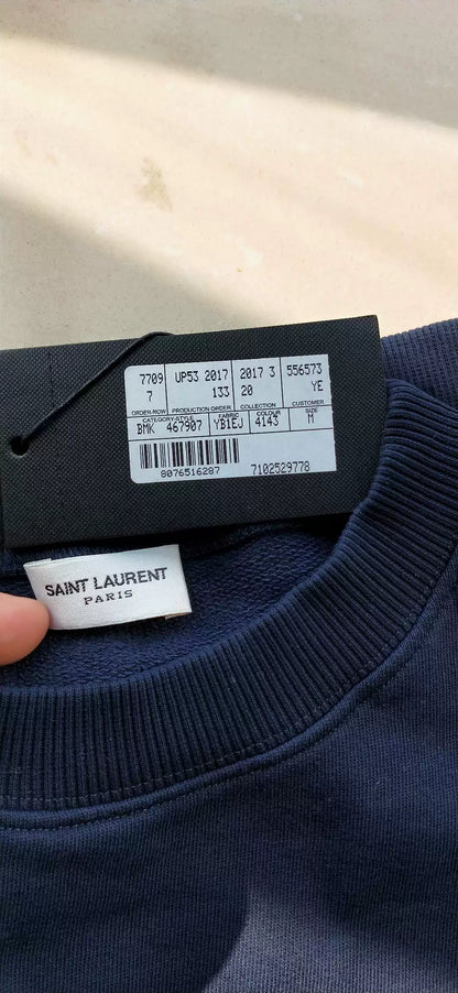 Saint Laurent Men's UNIVERSITE Logo Sweatshirt