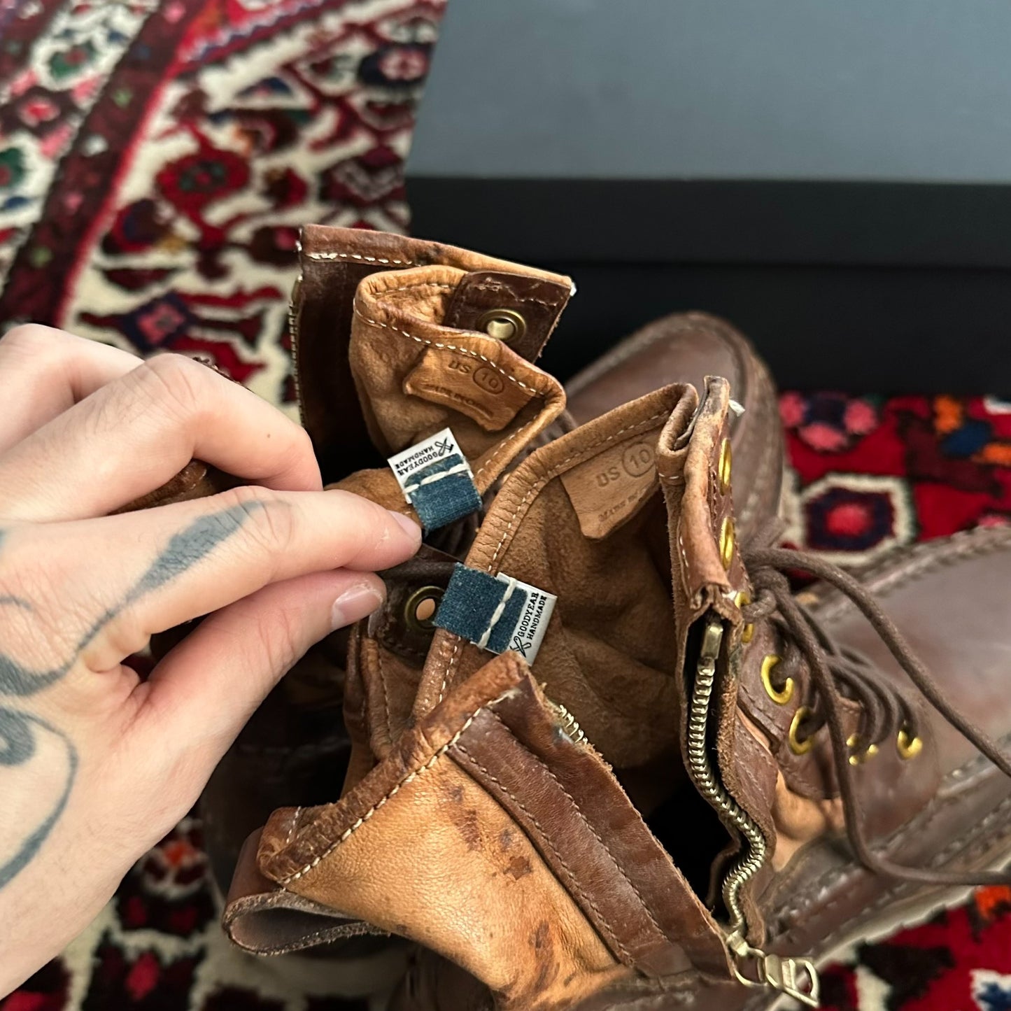 visvim grizzly boots 20ss size 10