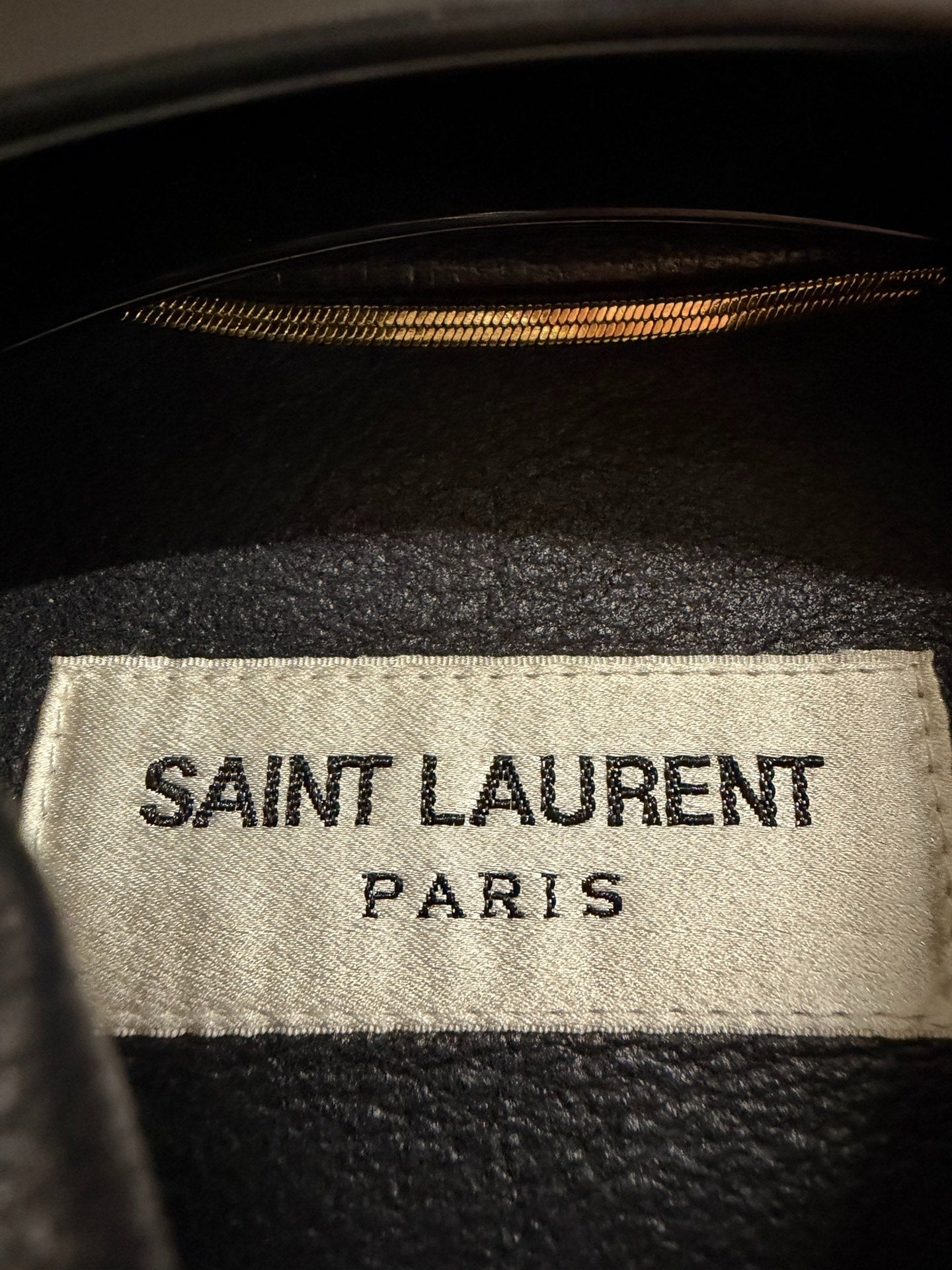 Saint Laurent 18FW Leather Hunting Jacket