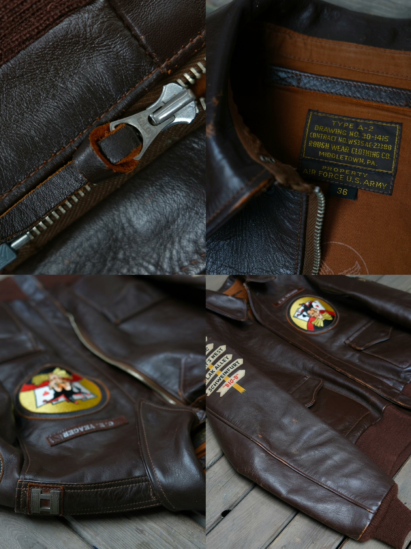 Real McCoy Horsehide A2 Flight Jacket