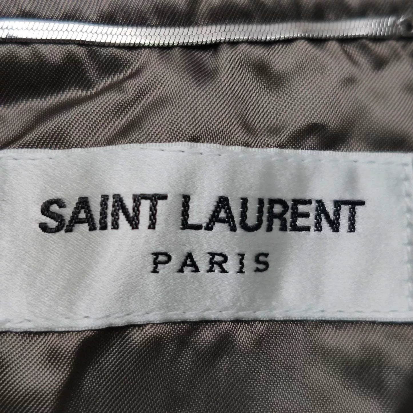 Saint Laurent Paris Brown Bomber Jacket