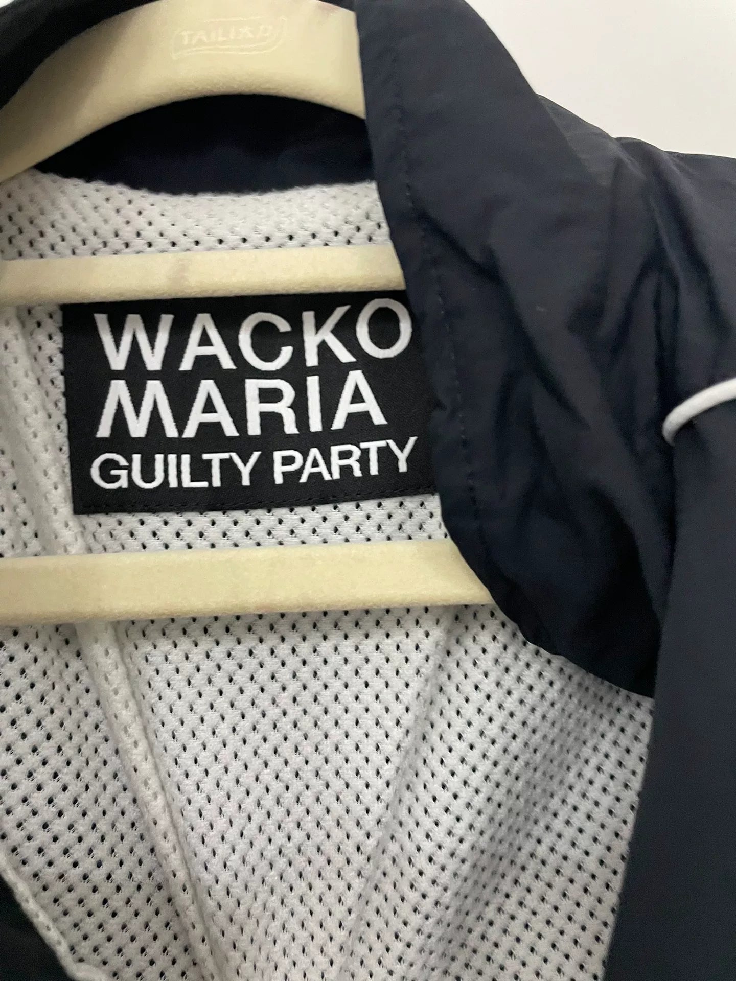 WACKOMARIA 23FW Nylon School Jacket Black