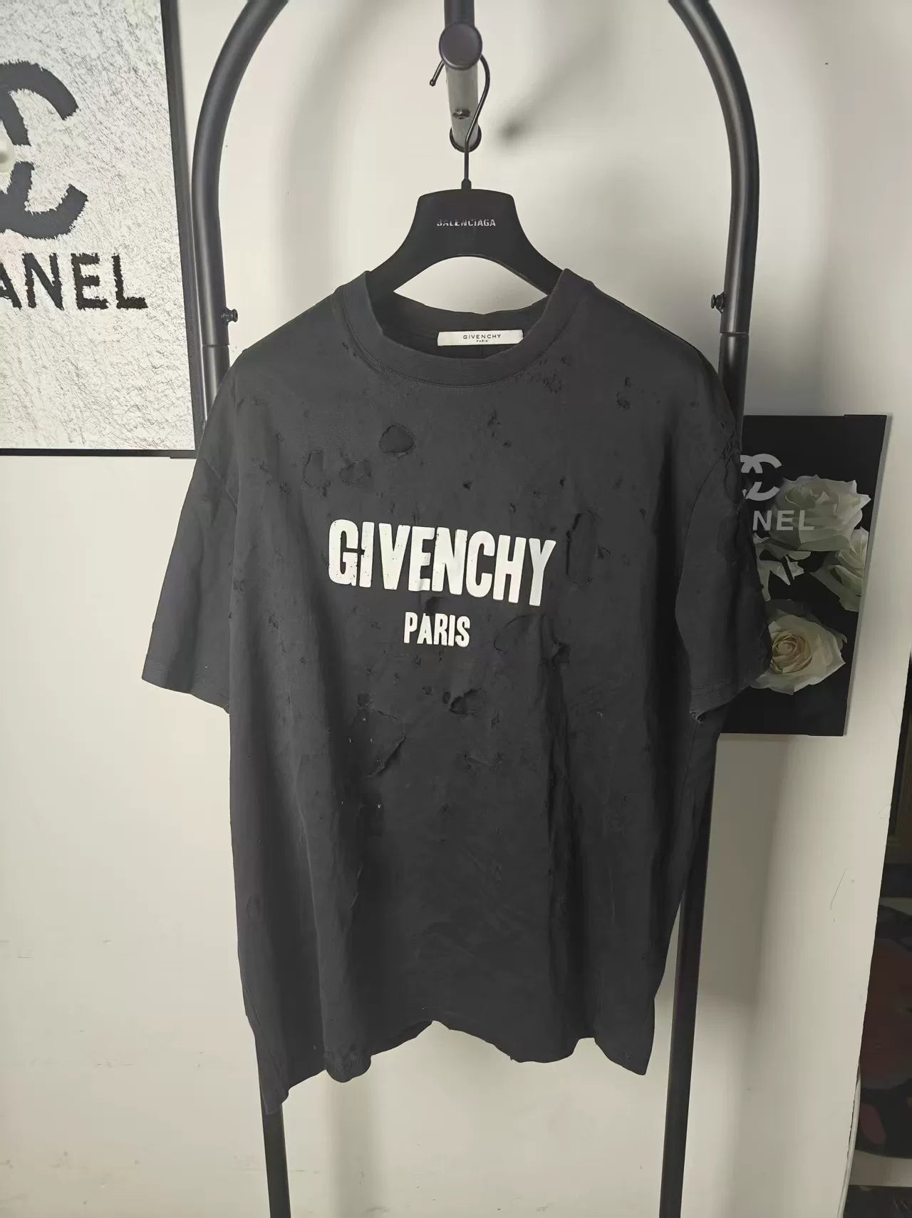 Givenchy Short Sleeve T-shirt With Distress