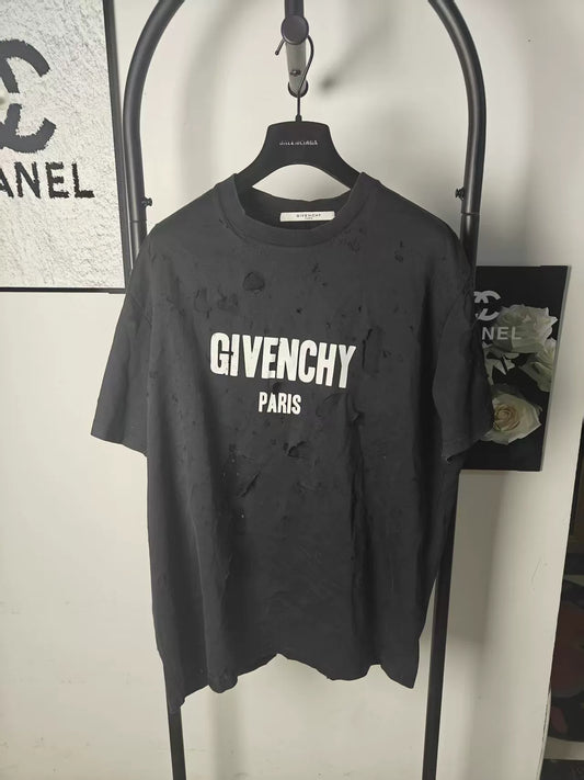 Givenchy Short Sleeve T-shirt With Distress