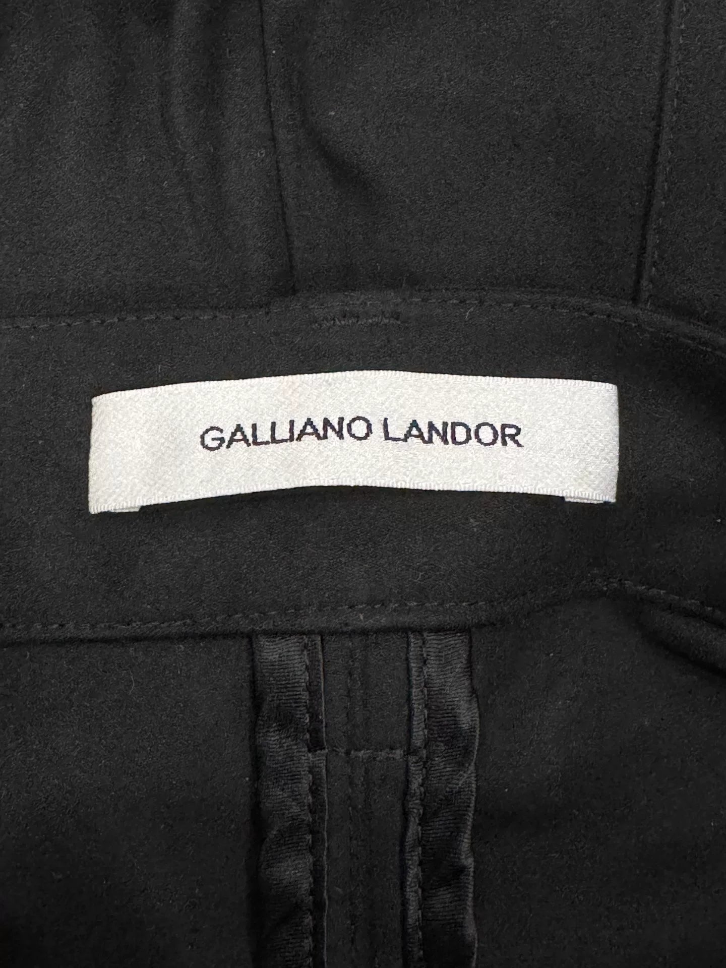 gallianolandor suede pocket cargo pants