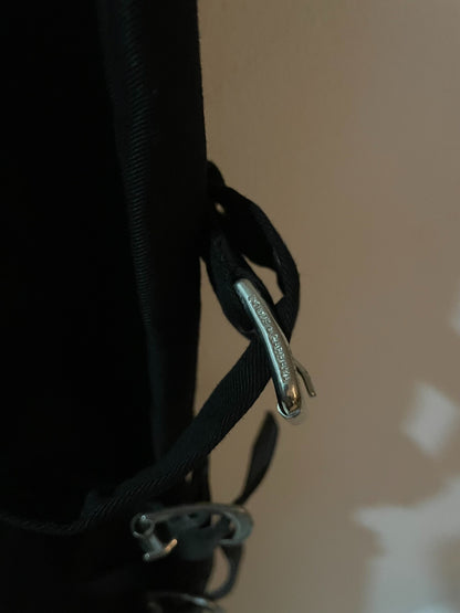 black bondage low-rise pants by Dolce&Gabbana