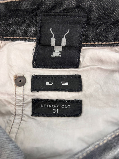 Rick Owens Drkshdw Washed Distressed Cropped Jeans 31