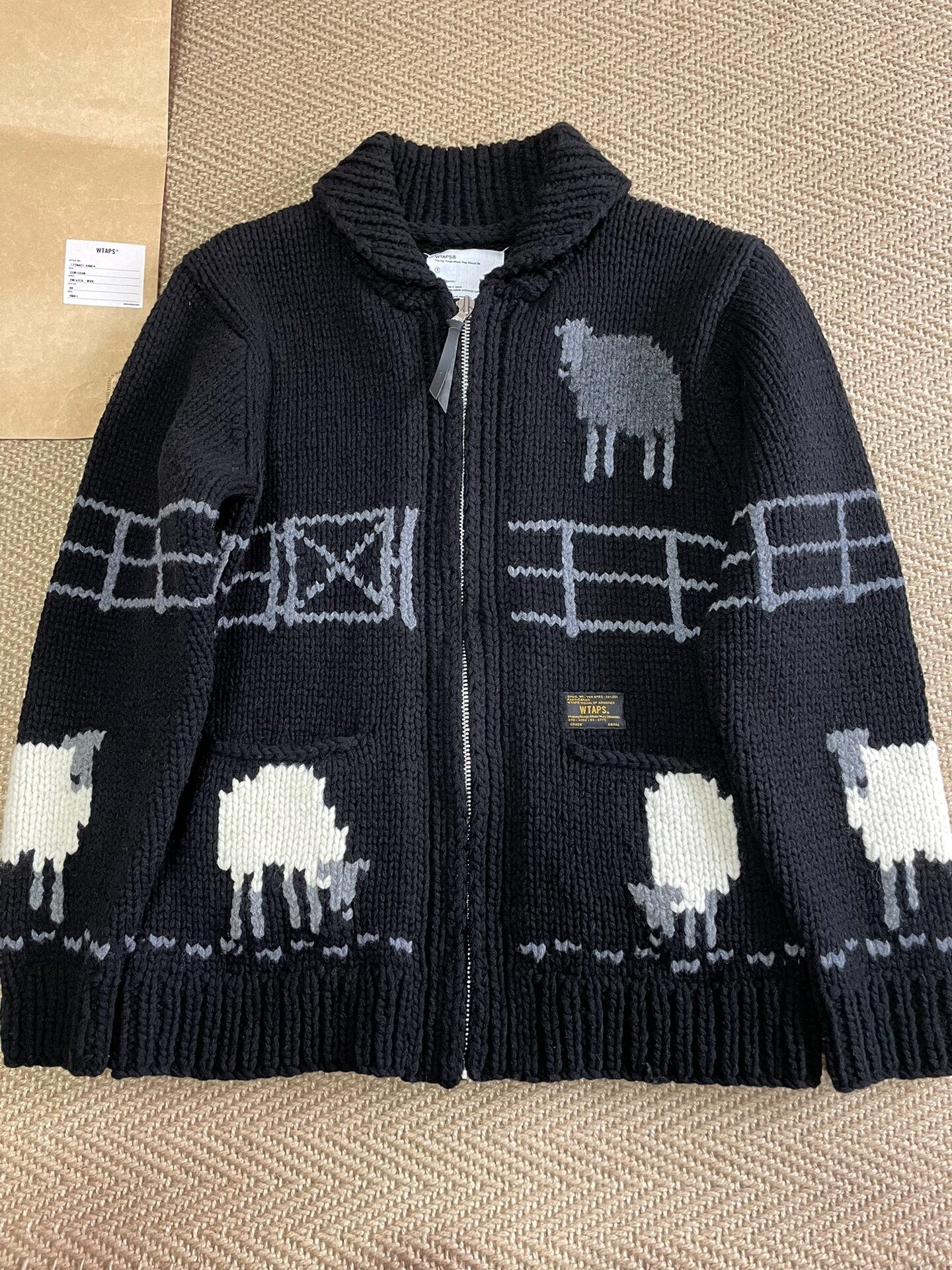 WTAPS Cowichan Sweater Wool Cardigan