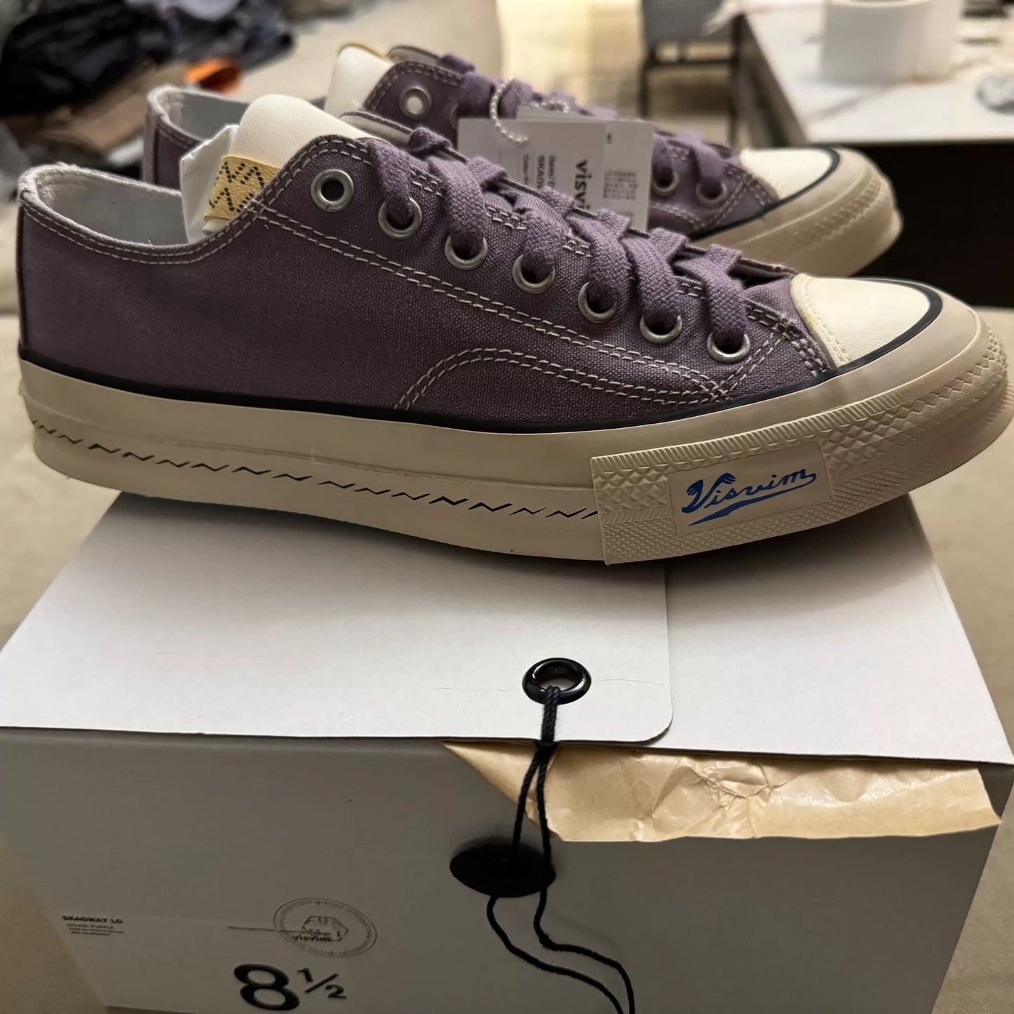 VISVIM 24SS SKAGWAY Low-Top Purple Canvas