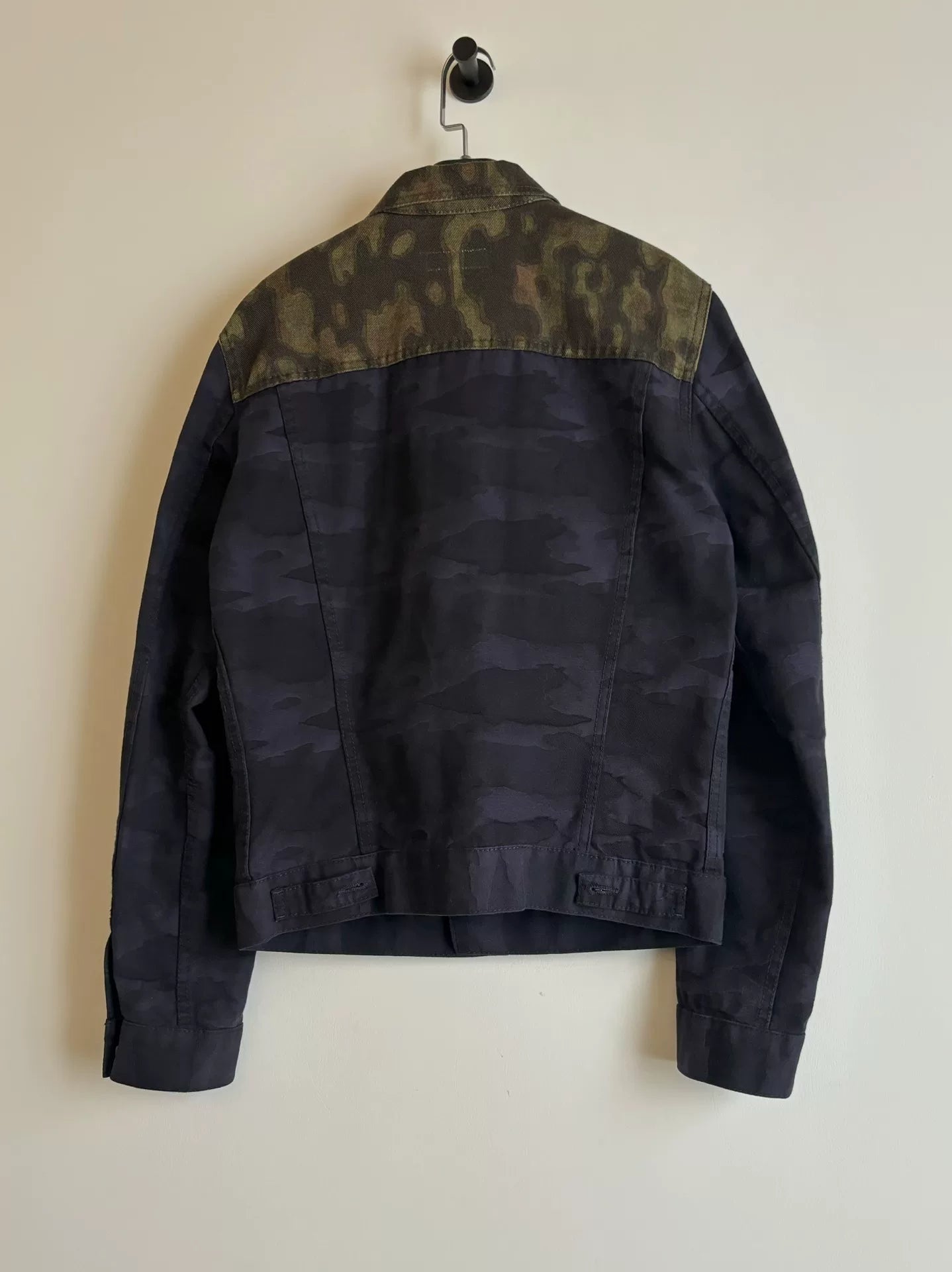 camo patchwork denim jacket by dries van noten