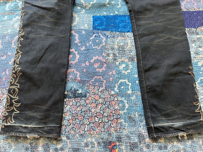 rrl vintage embroidered denim pants