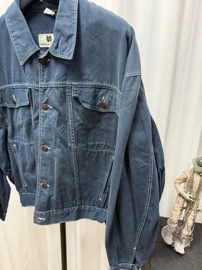 drapes van noten canvas oversized jacket