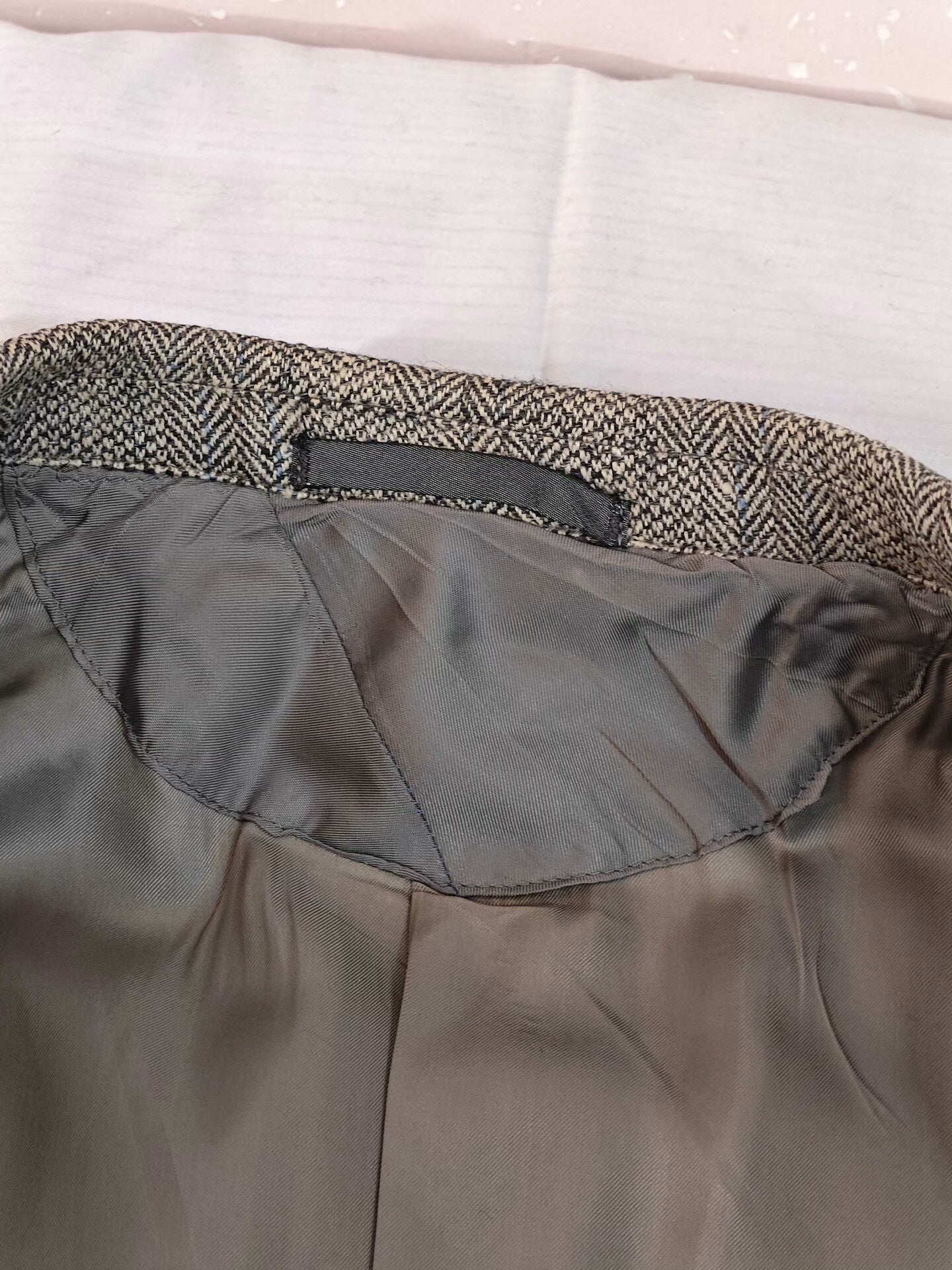 Zegna Gray Wool Linen Blazer