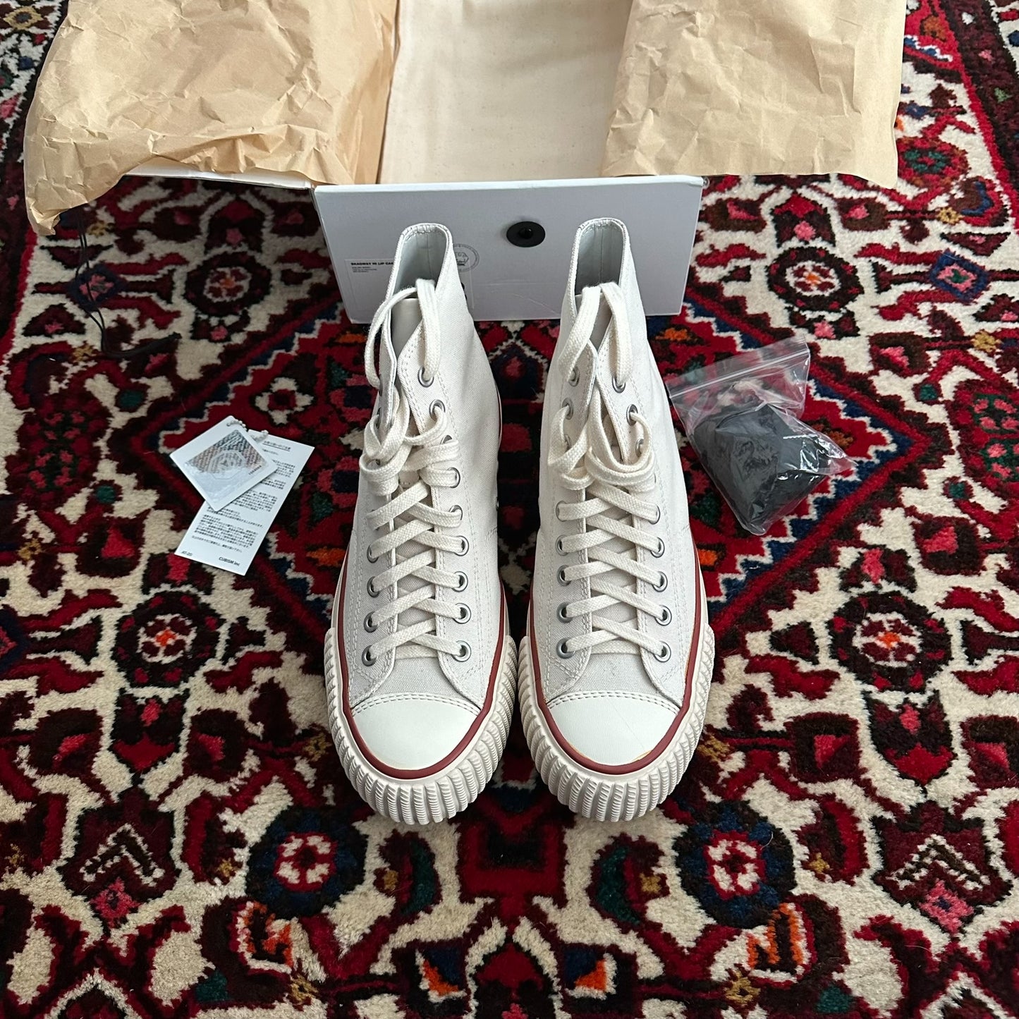 visvim skagway hi canvas sneakers size 8