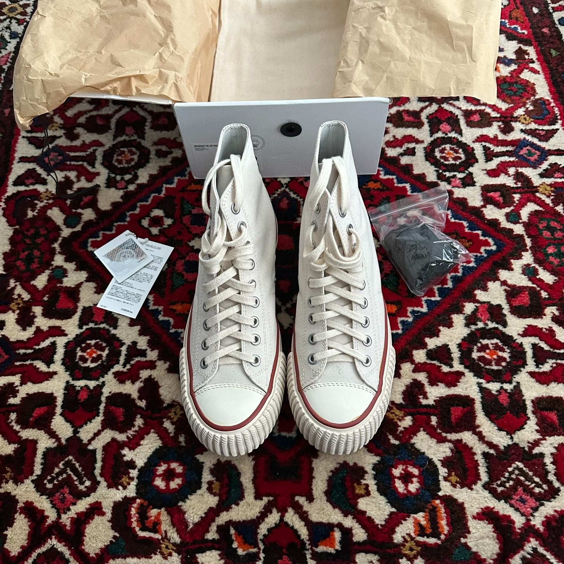visvim skagway hi canvas sneakers size 8