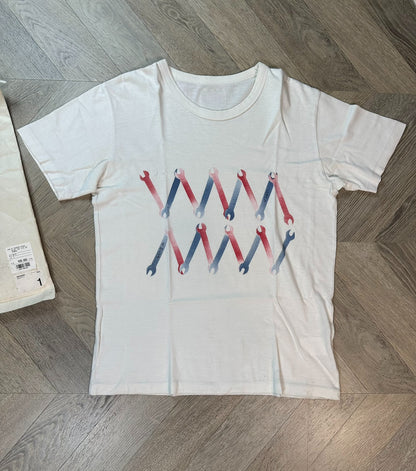 visvim spot wide tee with unique print