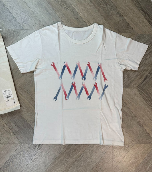 visvim spot wide tee with unique print