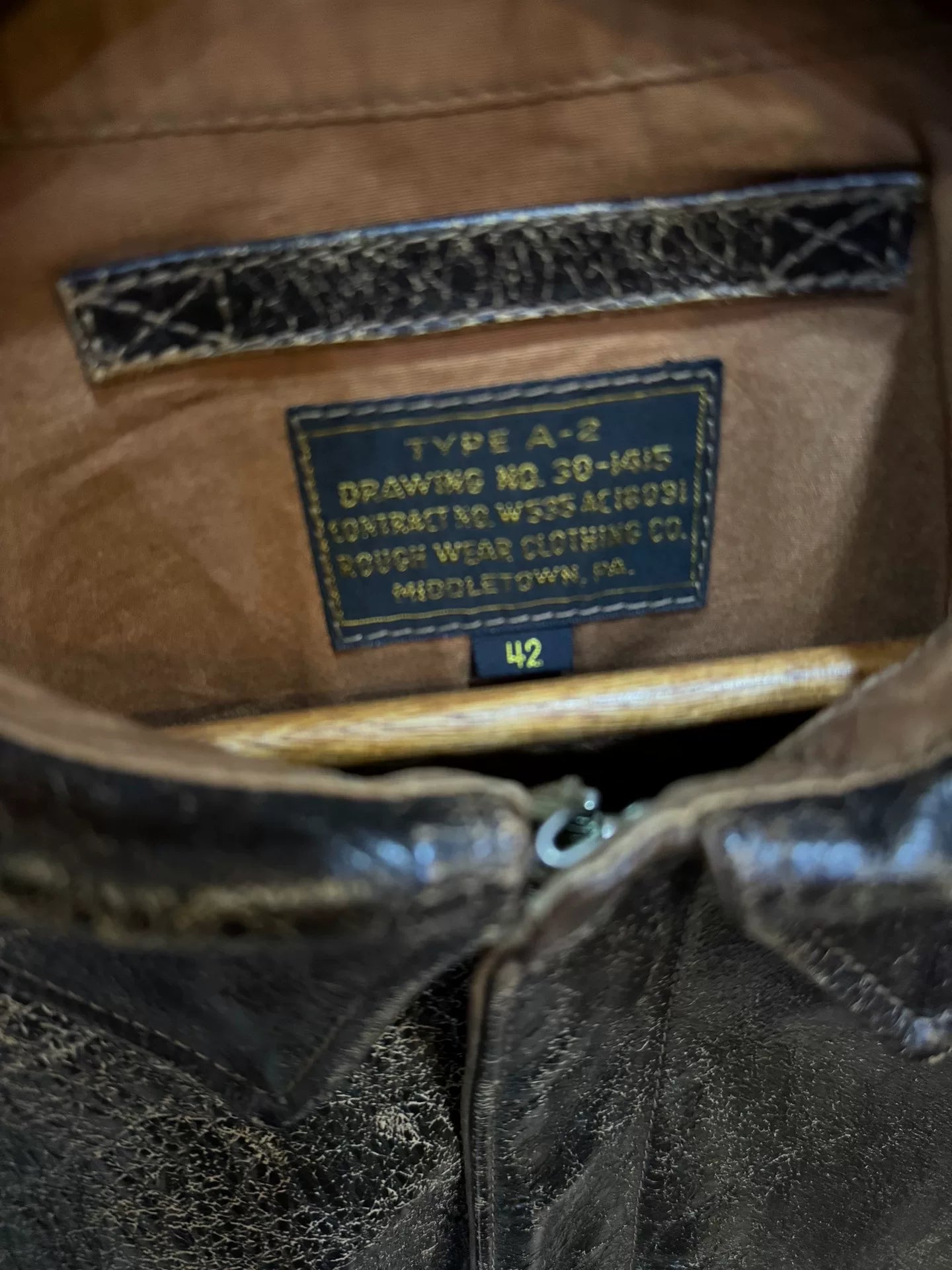 real mccoy rrl vintage leather jacket