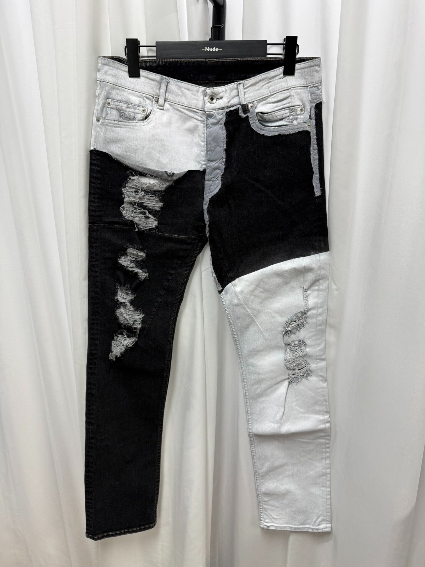 Rick Owens Patchwork Denim Pants