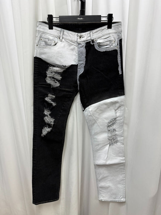 Rick Owens Patchwork Denim Pants
