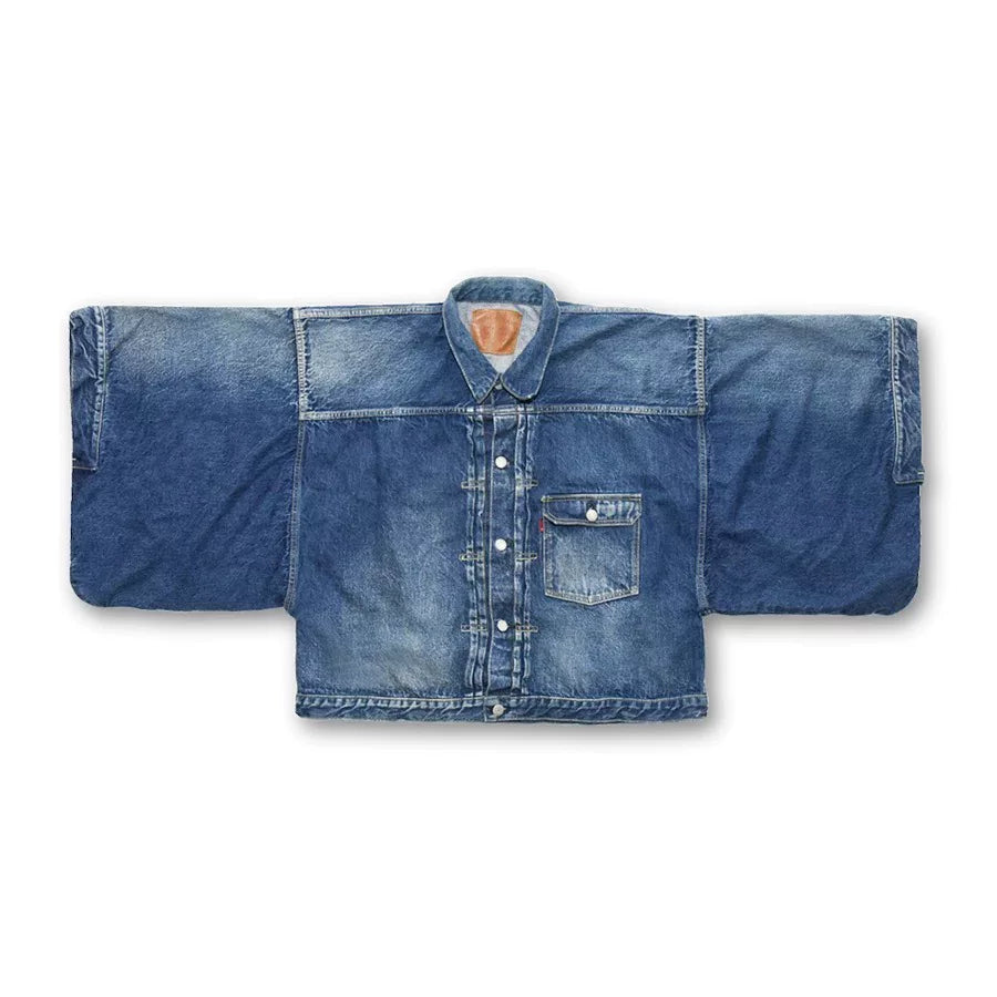 Vintage Kimono Sleeve Denim Jacket