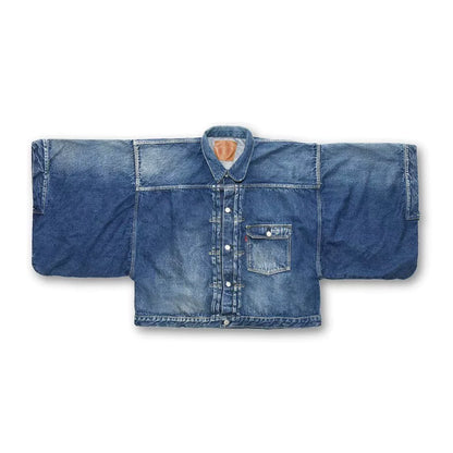 Vintage Kimono Sleeve Denim Jacket