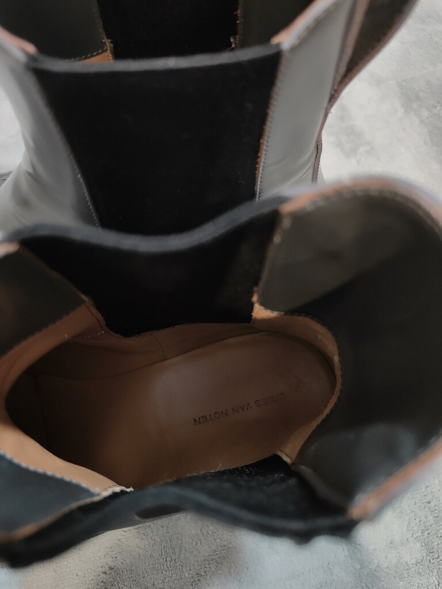 Dries Van Noten Chelsea Round Toe Boots