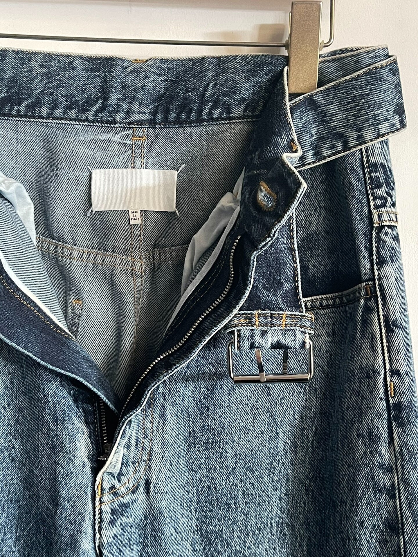Maison Margiela Indigo Waistbelt Denim Pants