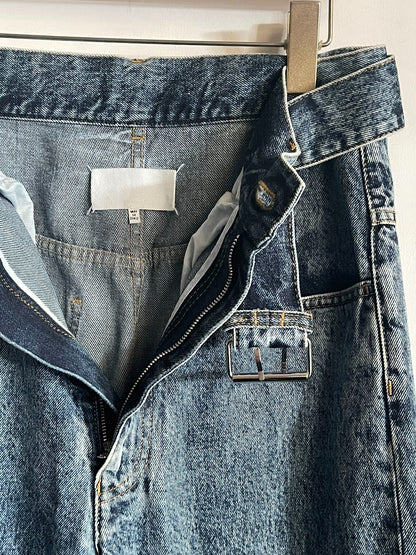 Maison Margiela Indigo Waistbelt Denim Pants