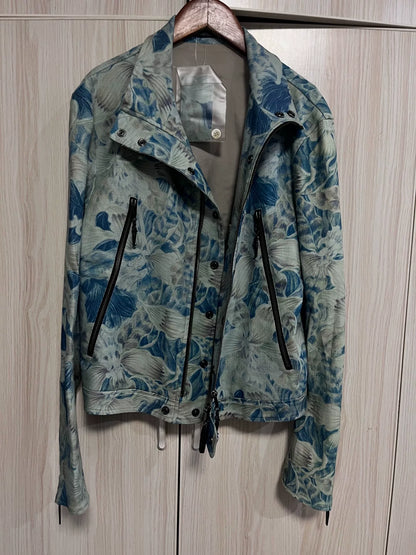 Yohji Yamamoto Floral Motorcycle Jacket