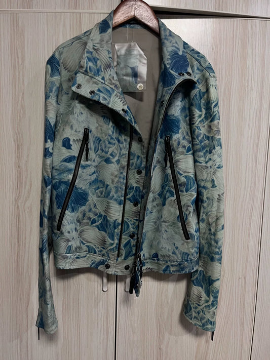 Yohji Yamamoto Floral Motorcycle Jacket