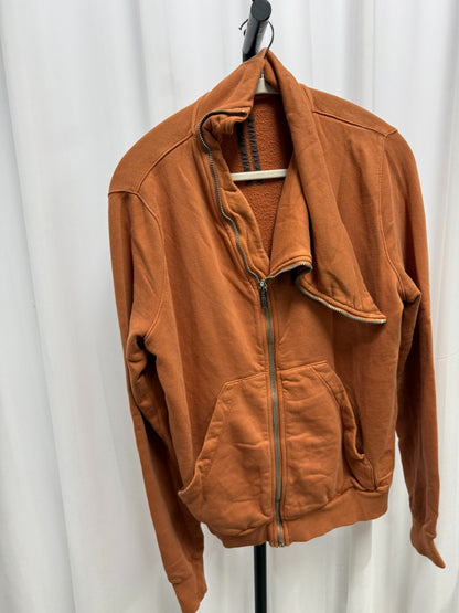 Rick Owens Diagonal Zipper Hoodie Jacket